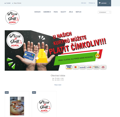 Ukázka projektu Adria Pizza