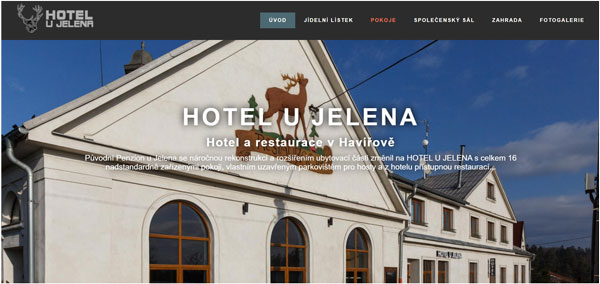 Ukázka projektu Hotel U Jelena