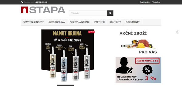 Ukázka projektu Stapa